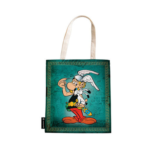 Bolsa de canvas reutilizable con bolsillo interiorg Asterix The Gaul